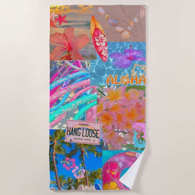 Toalla De Playa Aloha Hawaiian (Anverso)