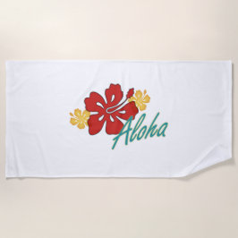 Toalla De Playa Aloha Hibiscus