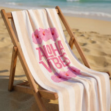 Toalla de playa Aloha Vibes