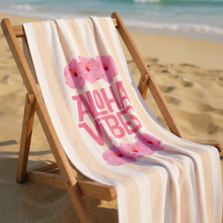 Toalla de playa Aloha Vibes
