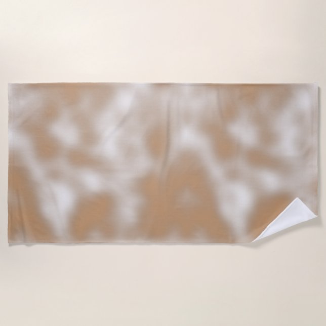 Toalla De Playa Amable Orangy Classic Sombreado blanco (Anverso)