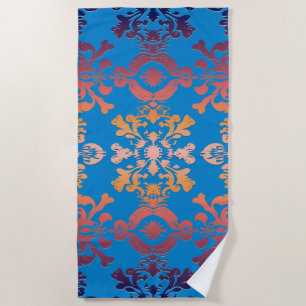 Toalla De Playa Amanecer sobre Blue Sky Royal Damask