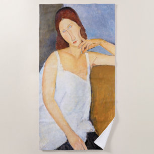 Toalla De Playa Amedeo Modigliani - Jeanne Hebuterne