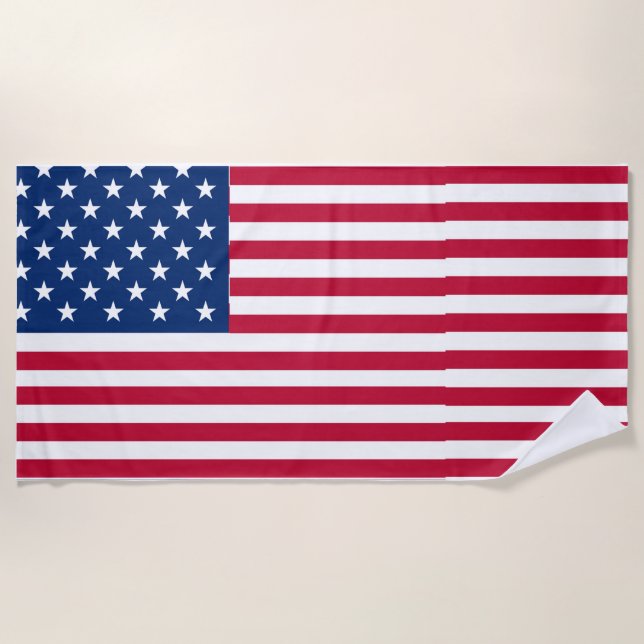 Toalla De Playa American Flag Pride Design-76353 (Anverso)