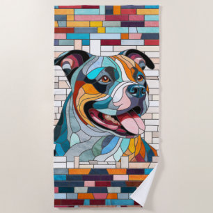 Toalla De Playa American Staffordshire Terrier - Amstaff