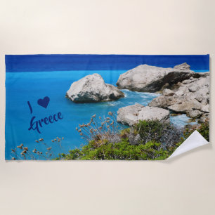 Toalla De Playa Amo a grecia