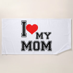 TOALLA DE PLAYA AMO A MI MAMÁ