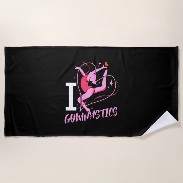 Toalla De Playa Amo la Gimnasia (Anverso)