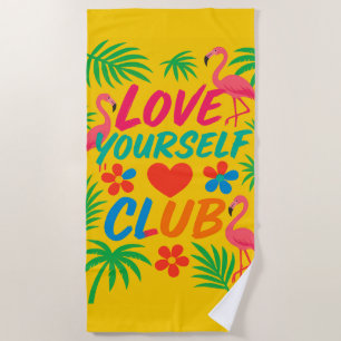 Toalla de playa - Amo tu propio Club Diseño Tropic