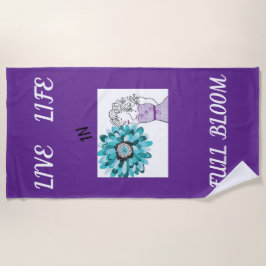 Toalla De Playa Amor a las flores