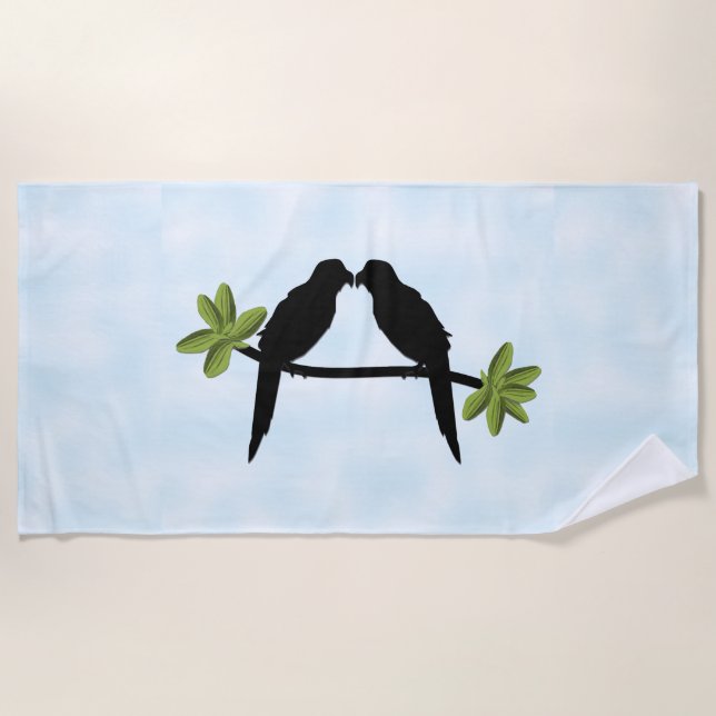 Toalla De Playa Amor loro (Anverso)