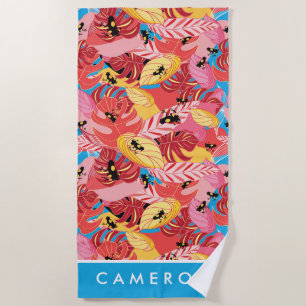 Toalla De Playa Añada sus ranas conocidas de la selva del