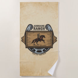 Toalla De Playa AÑADIR A Vaquero DOMICILIO Rancho de Caballo de Fa