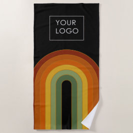 Toalla De Playa Añadir logotipo comercial retro setecientos arco i