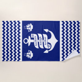 Toalla De Playa Anclajes Aweier Jubilación Crucero Náutico