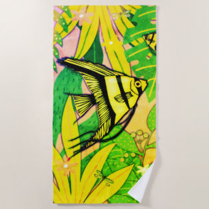 Toalla De Playa Angel Fish Greenleaf