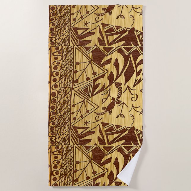 Toalla De Playa "Angeo lienzo terrestre" (Anverso)