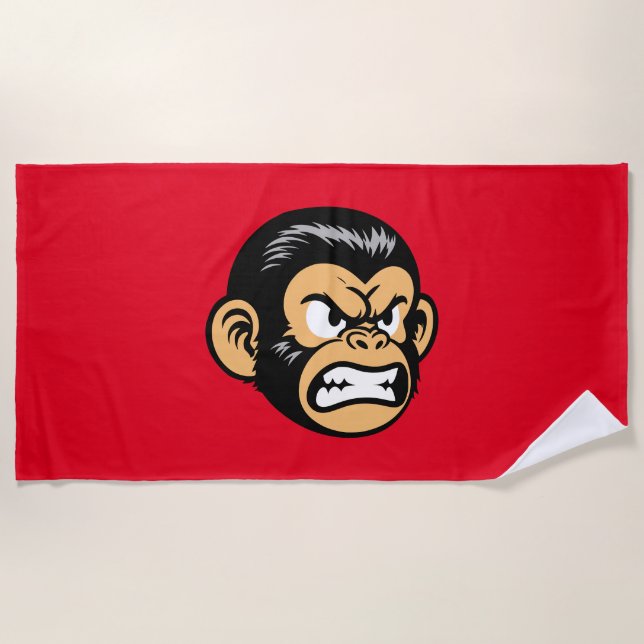 Toalla De Playa Angry Ape (Anverso)