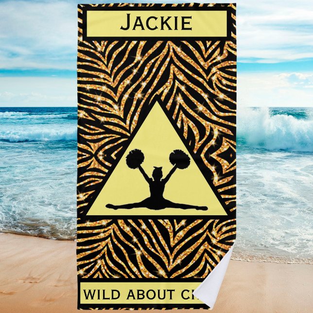 Toalla De Playa Animadora Zebra Gold Wild Acerca De La Salud (Subido por el creador)