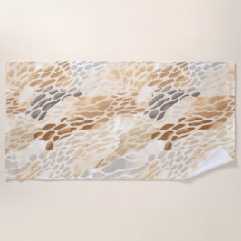 Toalla De Playa Animal de Crema de Playa