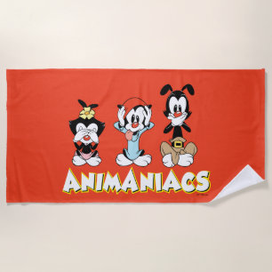 Toalla De Playa Animaniacs Gráfico de Warner Siblings "No Evil"