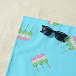 Toalla de playa Anime Blue Pastel Dango