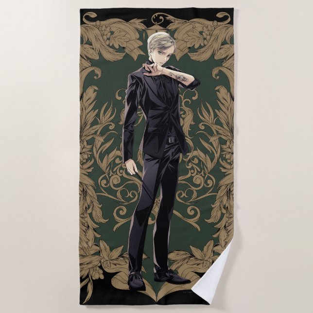 Toalla De Playa Anime Draco Malfoy Ornate Frame (Anverso)