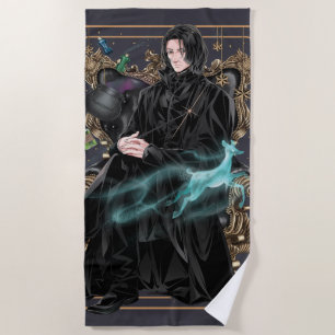 Toalla De Playa Anime Profesor Severus Snape sentado