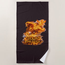Toalla De Playa Año del Caballo de Fuego 2026