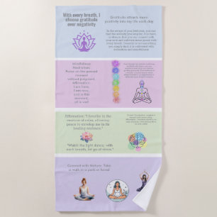 Toalla De Playa ANTIStress VIBRATION MANIFESTATION mandalas