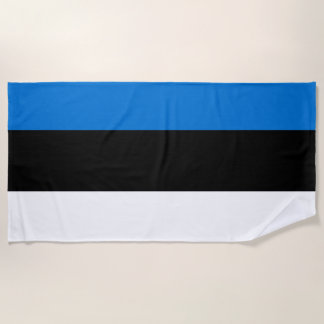Toalla De Playa Apoyo del equipo nacional de bandera de Estonia