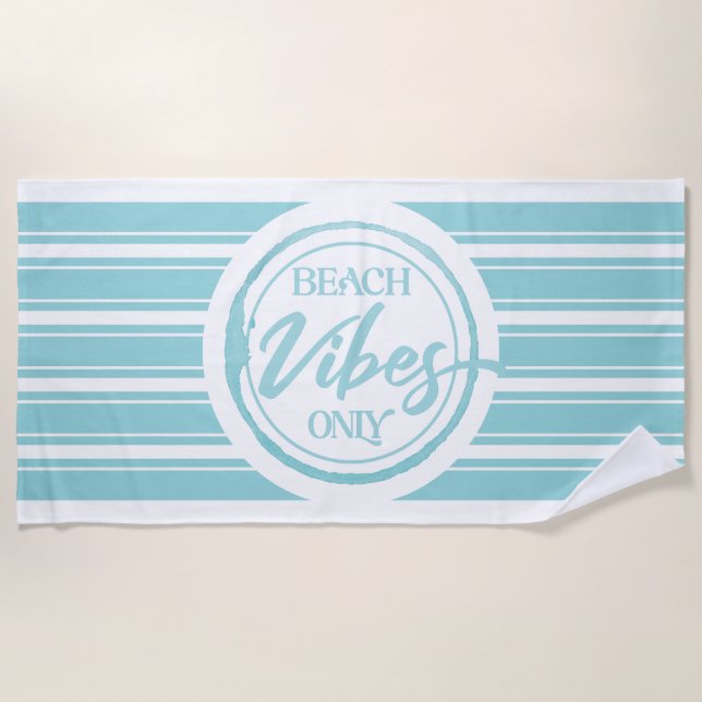 Toalla de playa Aqua Beach Vibes (Anverso)