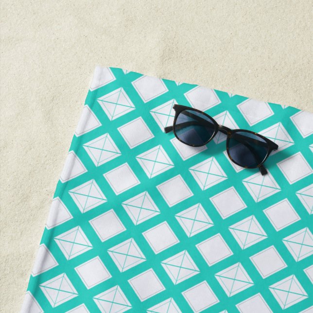 Toalla de playa - Aqua Lattice (In situ)