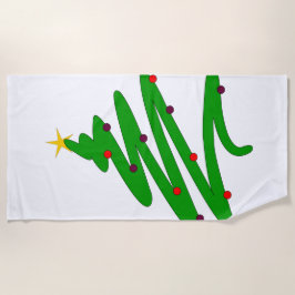 Toalla De Playa Árbol de Navidad