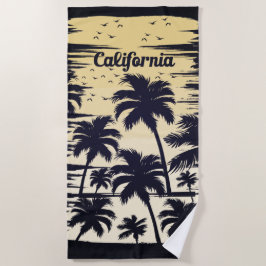 Toalla De Playa Árbol de palma de California