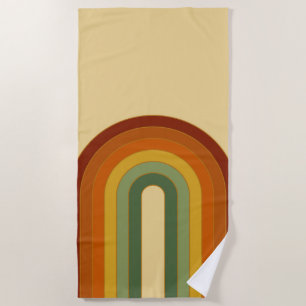 Toalla De Playa Arcoiris retro setecientos silenciosos