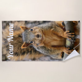 Toalla De Playa Ardilla de zorro falso