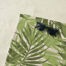 Toalla De Playa Areca Palms Vintage tropical hawaiano