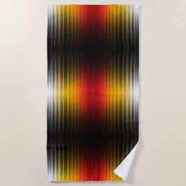 Toalla De Playa Arte de patrones de colores de campo de plasma de