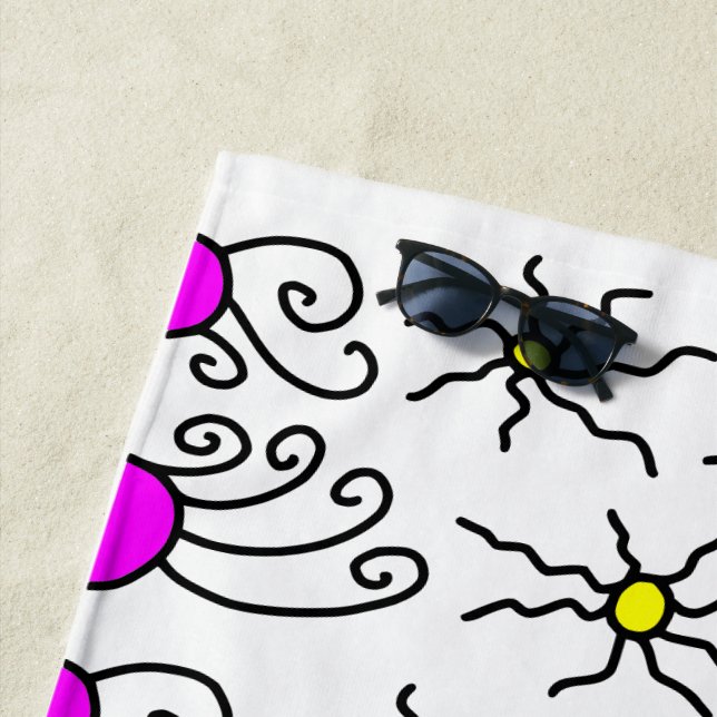 Toalla De Playa Arte de Sun Doodle (In situ)