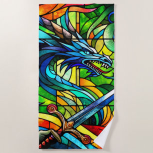 Toalla De Playa Arte Dragon