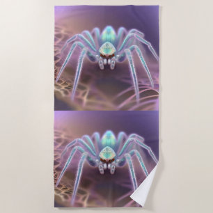Toalla De Playa Arte fractal de dimensión de araña,