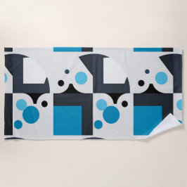 Toalla De Playa Arte geométrico abstracto moderno