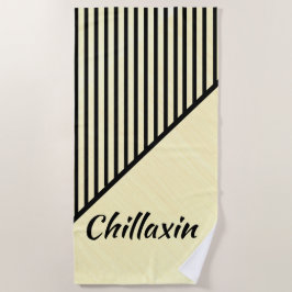 Toalla De Playa Arte moderno Chillaxin Chic