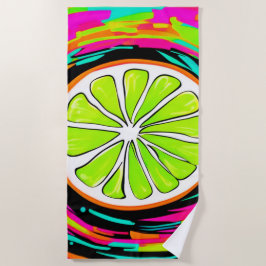 Toalla De Playa Arte pop de Lime Slice