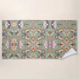 Toalla De Playa Artista elegante de mariposa