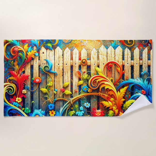 Toalla De Playa Artsy Fence (Anverso)