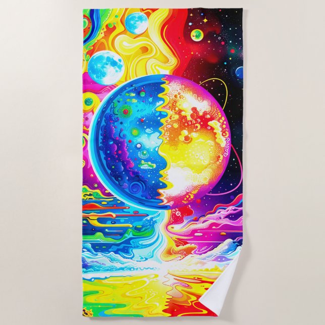 Toalla De Playa Artsy Planet (Anverso)