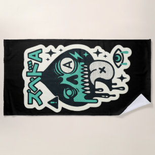 Toalla De Playa As de espadas — Katakana con brote