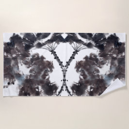 Toalla De Playa Asiatische Kunst mit Lotusblätter Motiv